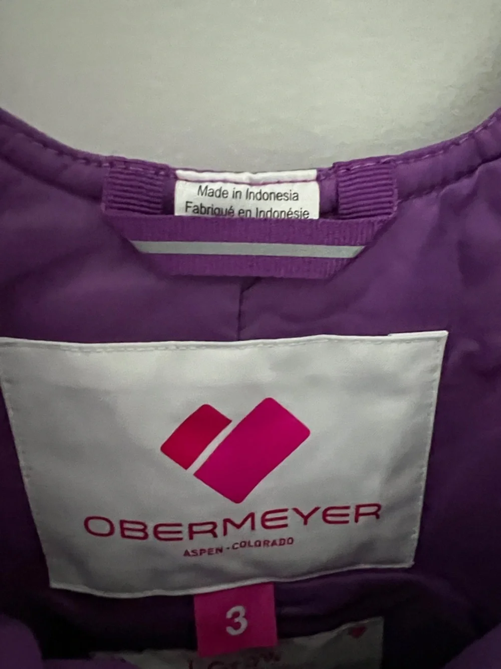 Obermeyer Purple Snoverall Bib Snow Pants - Kids' NWT Size 3